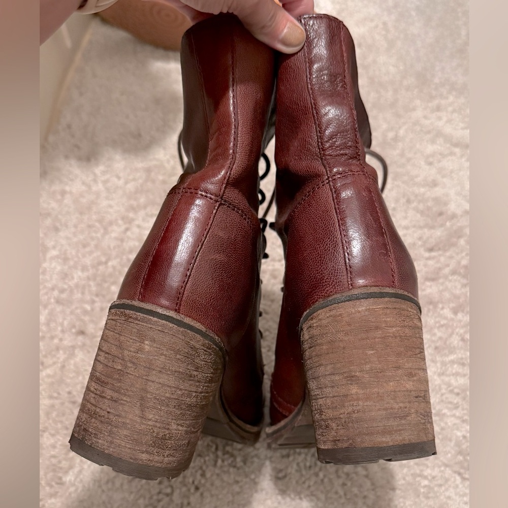 Frye Lace Up Karen Combat Boots - Picture 8 of 10